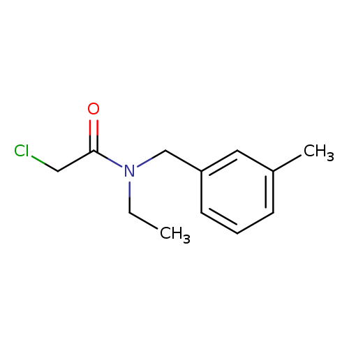 2-chloro-N-ethyl-N-[(3-methylphenyl)methyl]acetamide