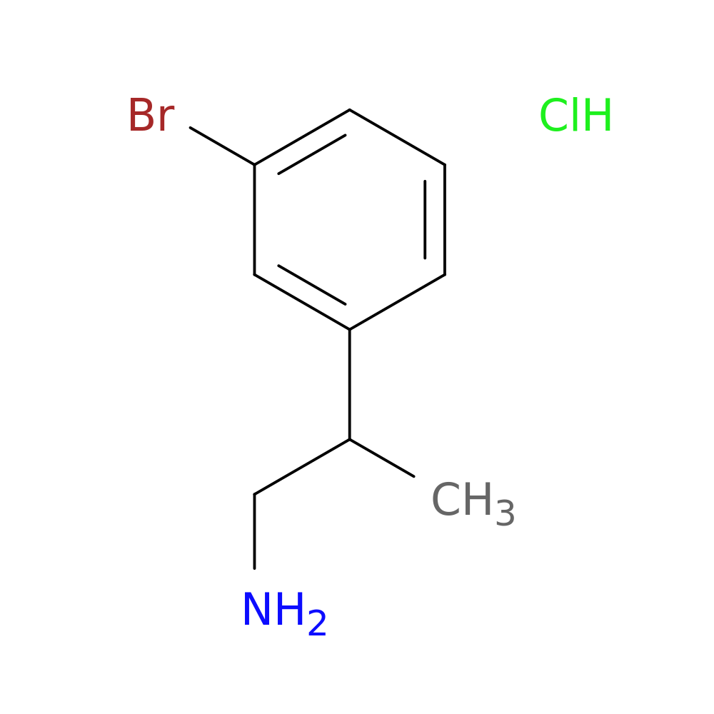 2-(3-bromophenyl)propan-1-amine hydrochloride