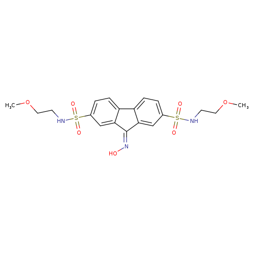 9-(hydroxyimino)-N2,N7-bis(2-methoxyethyl)-9H-fluorene-2,7-disulfonamide