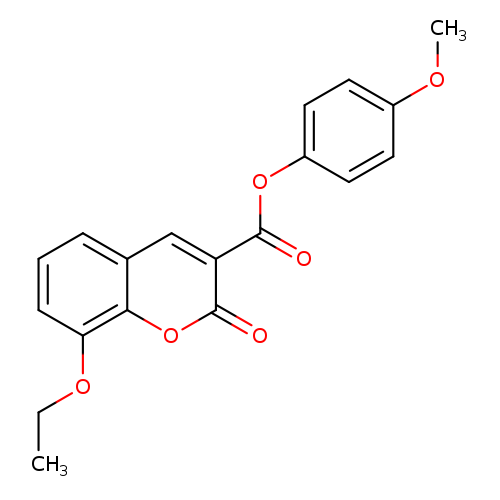 4-methoxyphenyl 8-ethoxy-2-oxo-2H-chromene-3-carboxylate