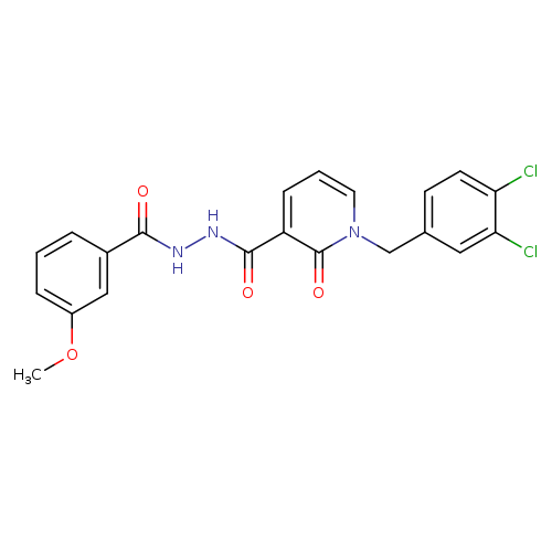 N'-{1-[(3,4-dichlorophenyl)methyl]-2-oxo-1,2-dihydropyridine-3-carbonyl}-3-methoxybenzohydrazide