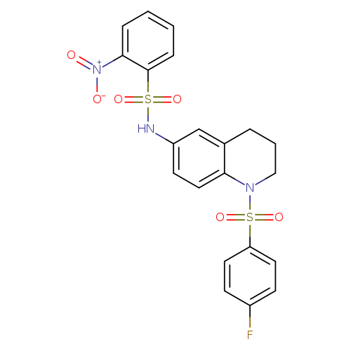 N-[1-(4-fluorobenzenesulfonyl)-1,2,3,4-tetrahydroquinolin-6-yl]-2-nitrobenzene-1-sulfonamide