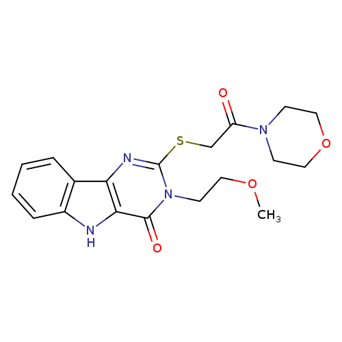 3-(2-methoxyethyl)-2-{[2-(morpholin-4-yl)-2-oxoethyl]sulfanyl}-3H,4H,5H-pyrimido[5,4-b]indol-4-one
