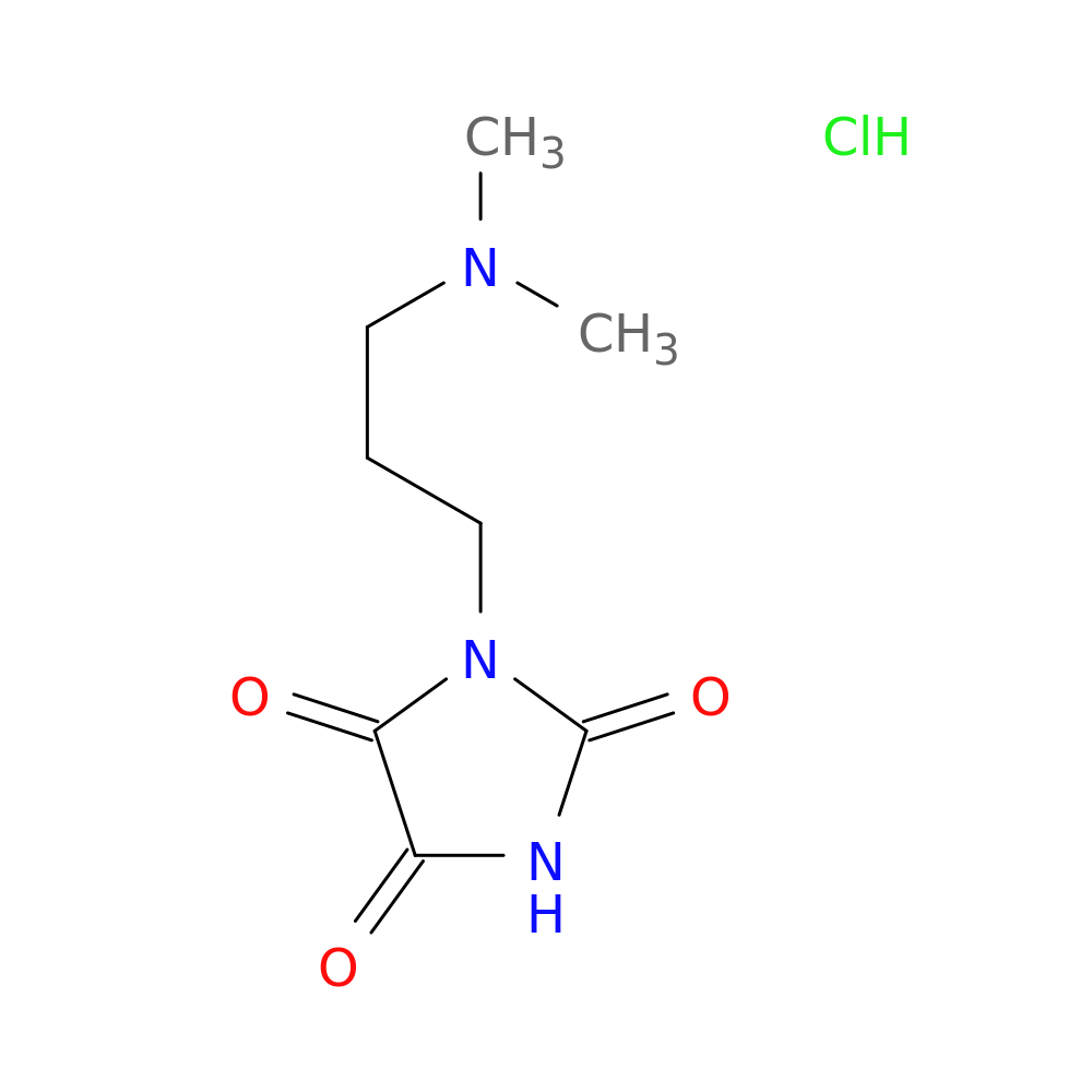 1-[3-(dimethylamino)propyl]imidazolidine-2,4,5-trione hydrochloride