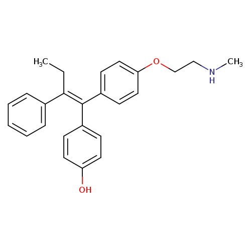 Phenol, 4-[(1E)-1-[4-[2-(methylamino)ethoxy]phenyl]-2-phenyl-1-buten-1-yl]-