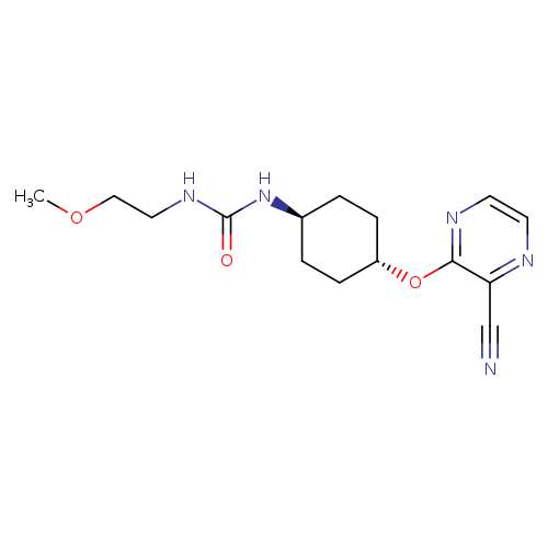 3-(2-methoxyethyl)-1-[(1r,4r)-4-[(3-cyanopyrazin-2-yl)oxy]cyclohexyl]urea