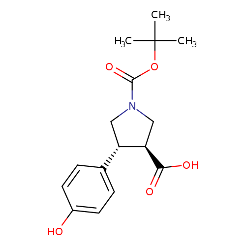 Trans-1-boc-4-(4-hydroxyphenyl)-pyrrolidine-3-carboxylic acid