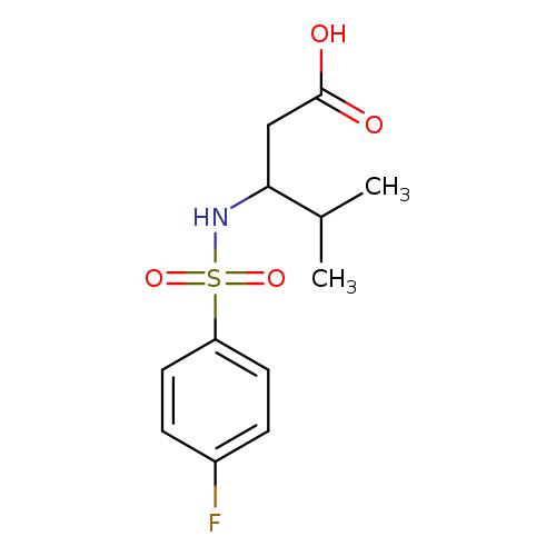 3-([(4-FLUOROPHENYL)SULFONYL]AMINO)-4-METHYLPENTANOIC ACID