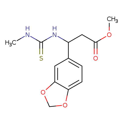 methyl 3-(2H-1,3-benzodioxol-5-yl)-3-[(methylcarbamothioyl)amino]propanoate