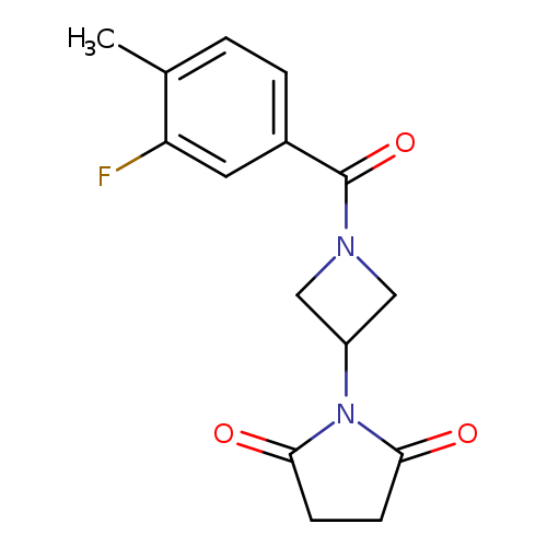 1-[1-(3-fluoro-4-methylbenzoyl)azetidin-3-yl]pyrrolidine-2,5-dione