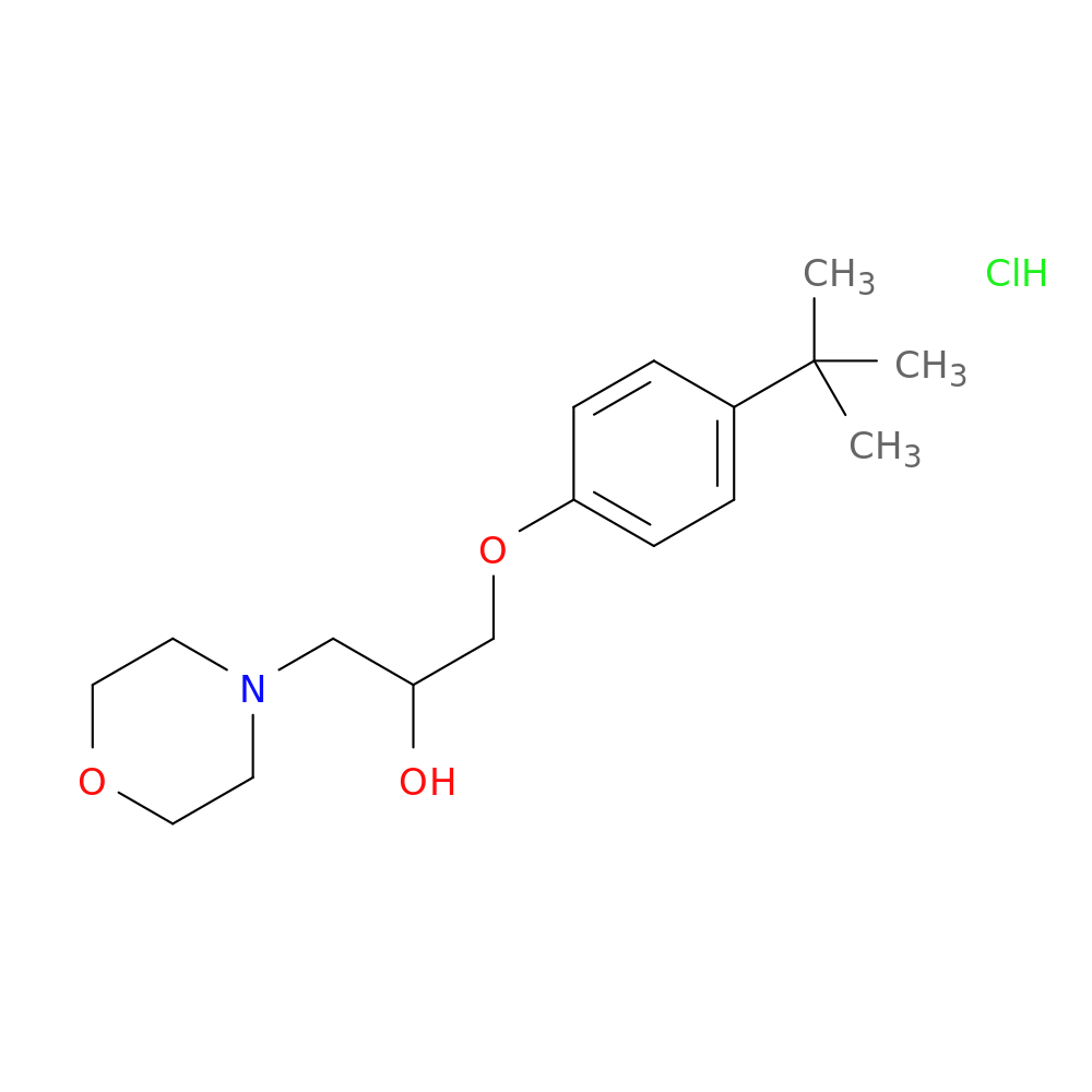 1-(4-TERT-BUTYLPHENOXY)-3-MORPHOLIN-4-YLPROPAN-2-OL HYDROCHLORIDE