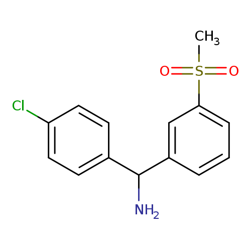 (4-chlorophenyl)(3-methanesulfonylphenyl)methanamine