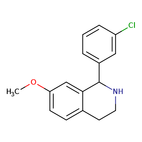 1-(3-chlorophenyl)-7-methoxy-1,2,3,4-tetrahydroisoquinoline