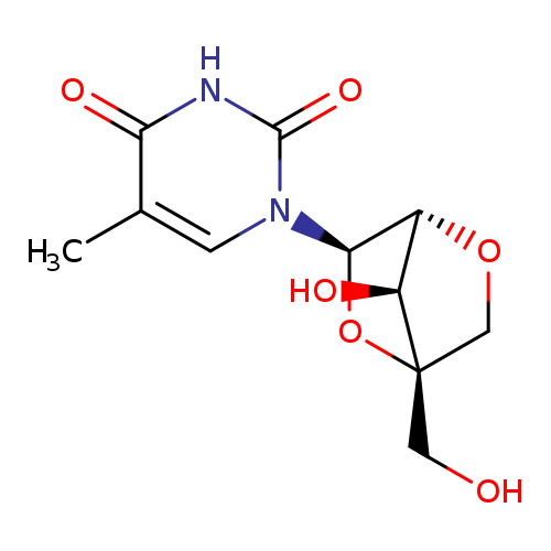 1-((1S,3R,4R,7S)-7-Hydroxy-1-(hydroxymethyl)-2,5-dioxabicyclo[2.2.1]heptan-3-yl)-5-methylpyrimidine-2,4(1H,3H)-dione