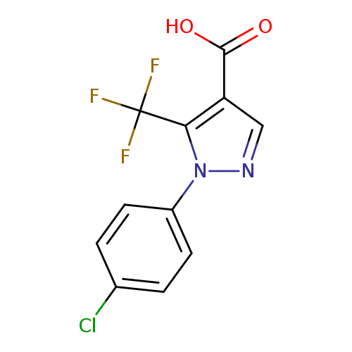 2-(4-Chlorophenyl)-3-(trifluoromethyl)pyrazole-4-carboxylic acid