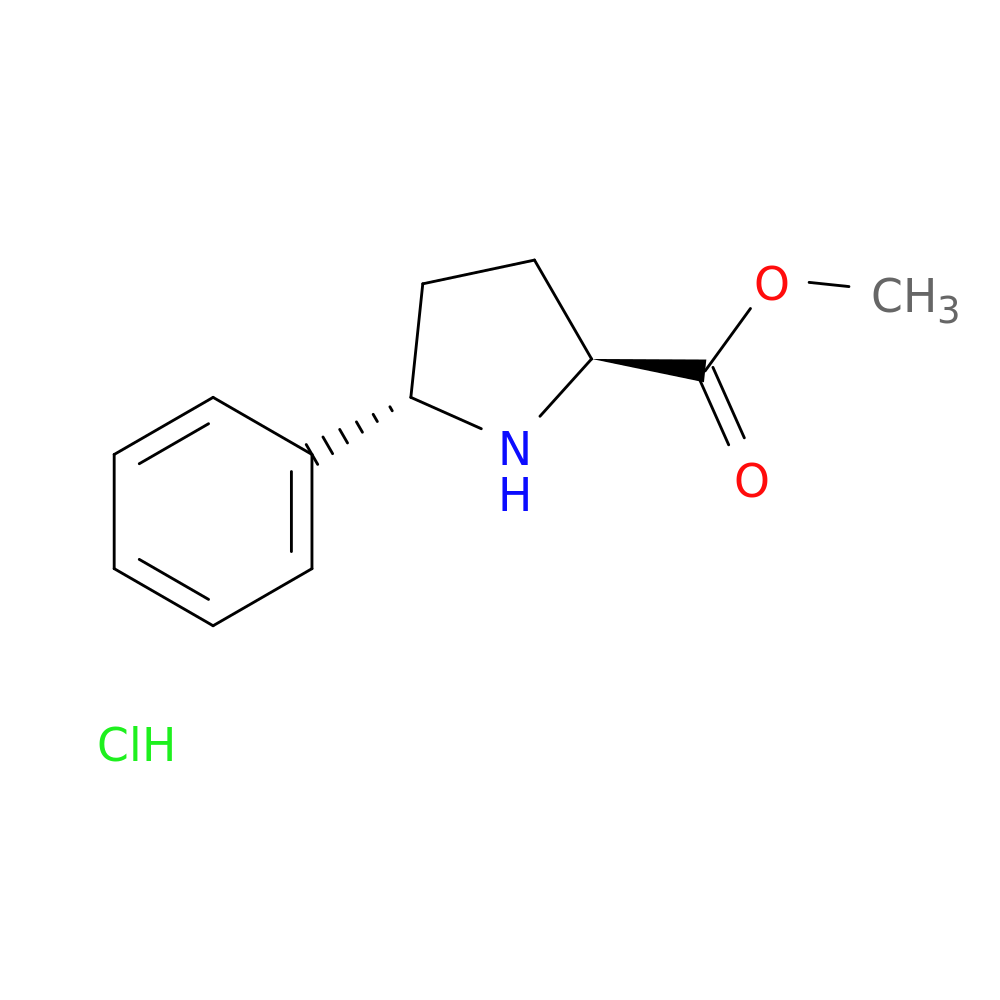 rac-methyl (2R,5R)-5-phenylpyrrolidine-2-carboxylate hydrochloride, trans