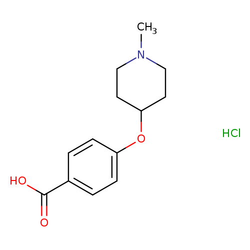 4-(1-METHYL-PIPERIDIN-4-YLOXY)-BENZOIC ACID ,HYDRO-CHLORIDE