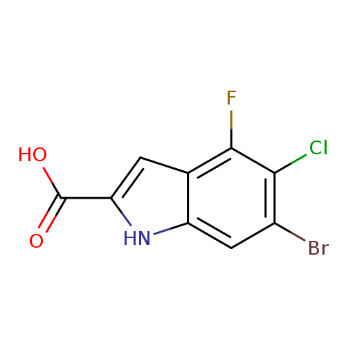 6-bromo-5-chloro-4-fluoro-1H-indole-2-carboxylic acid