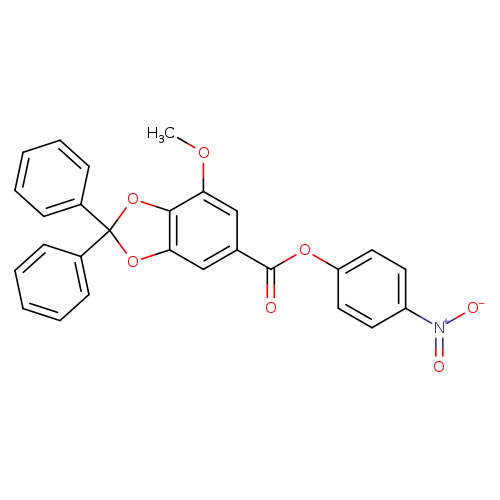 4-Nitrophenyl 7-methoxy-2,2-diphenylbenzo[d][1,3]dioxole-5-carboxylate