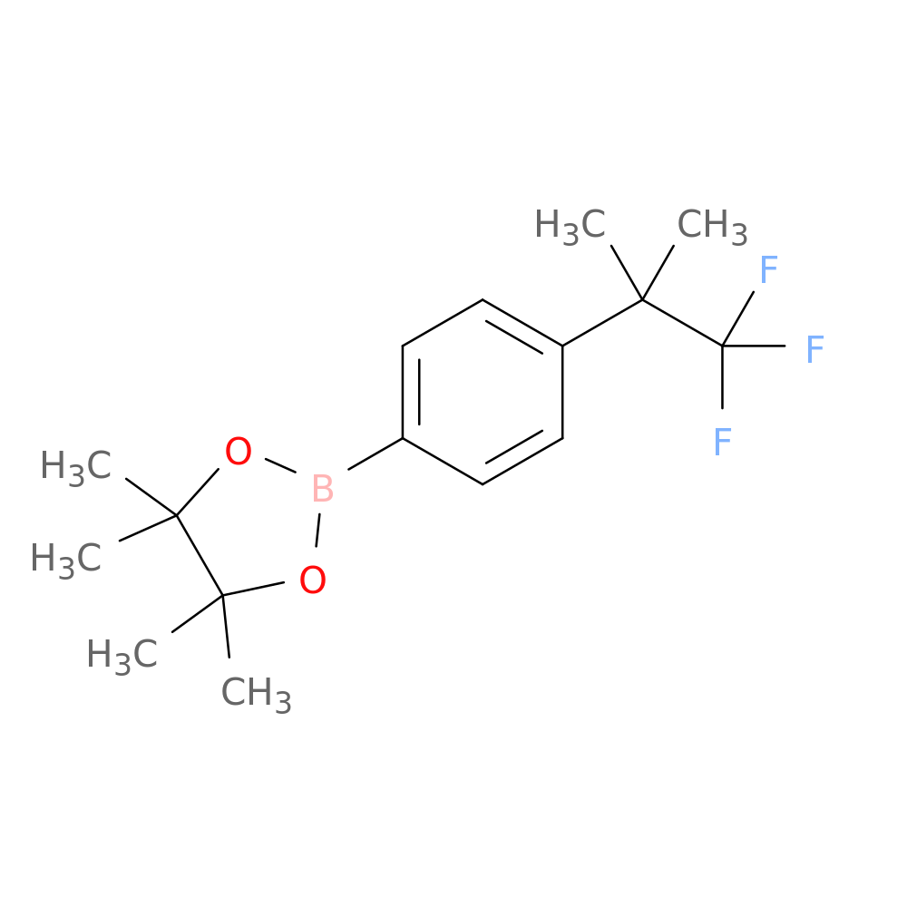 4,4,5,5-Tetramethyl-2-(4-(1,1,1-trifluoro-2-methylpropan-2-yl)phenyl)-1,3,2-dioxaborolane