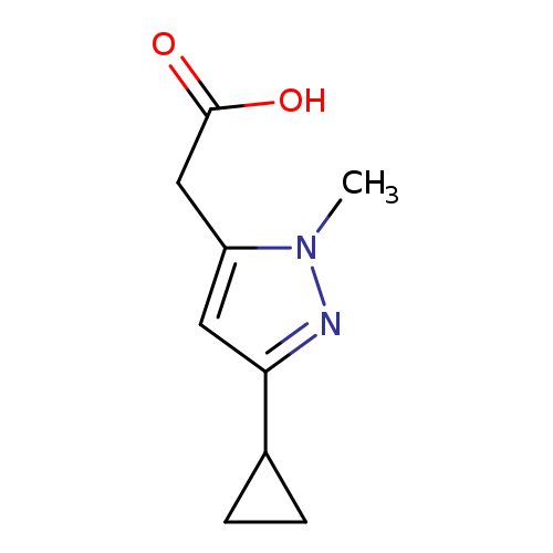 2-(3-cyclopropyl-1-methyl-1H-pyrazol-5-yl)acetic acid