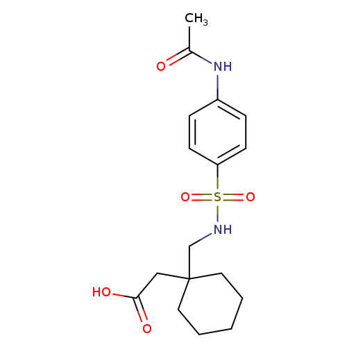 (1-[(([4-(Acetylamino)phenyl]sulfonyl)amino)methyl]cyclohexyl)acetic acid