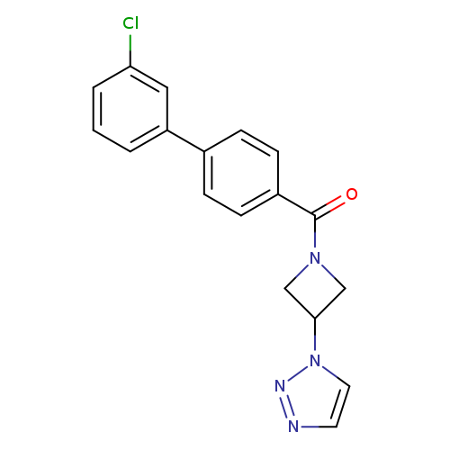 1-(1-{3'-chloro-[1,1'-biphenyl]-4-carbonyl}azetidin-3-yl)-1H-1,2,3-triazole
