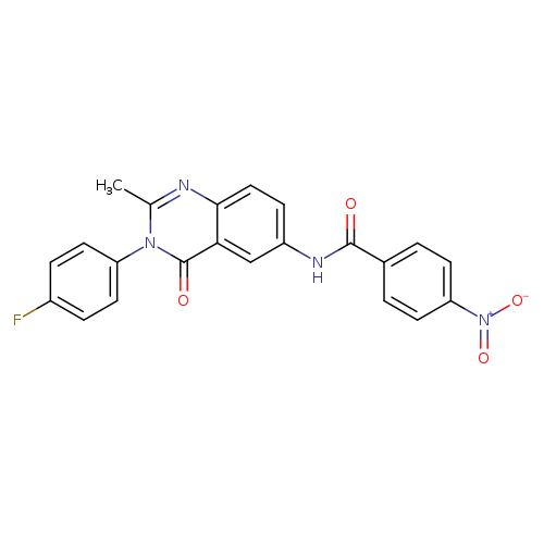 N-[3-(4-fluorophenyl)-2-methyl-4-oxo-3,4-dihydroquinazolin-6-yl]-4-nitrobenzamide