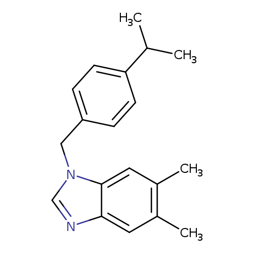 5,6-dimethyl-1-{[4-(propan-2-yl)phenyl]methyl}-1H-1,3-benzodiazole