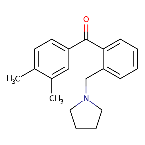 3',4'-Dimethyl-2-pyrrolidinomethyl benzophenone