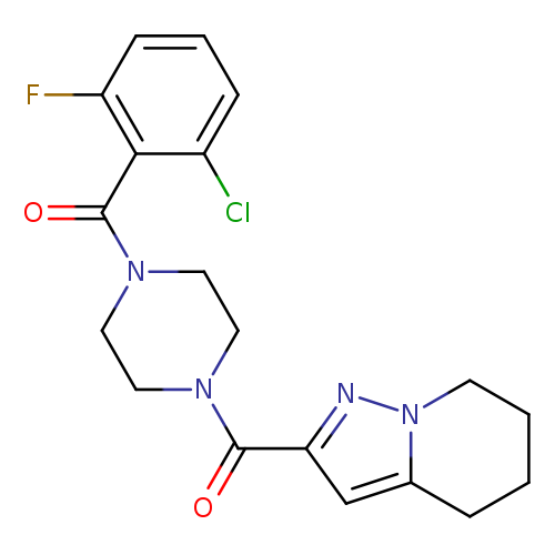 1-(2-chloro-6-fluorobenzoyl)-4-{4H,5H,6H,7H-pyrazolo[1,5-a]pyridine-2-carbonyl}piperazine