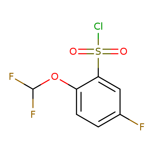 2-(difluoromethoxy)-5-fluorobenzene-1-sulfonyl chloride