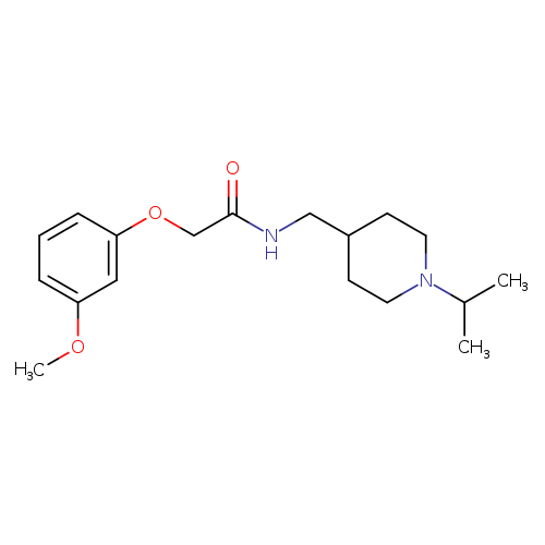 2-(3-methoxyphenoxy)-N-{[1-(propan-2-yl)piperidin-4-yl]methyl}acetamide