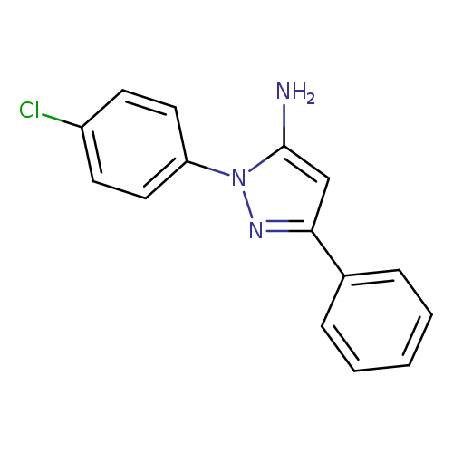 2-(4-chlorophenyl)-5-phenylpyrazol-3-amine