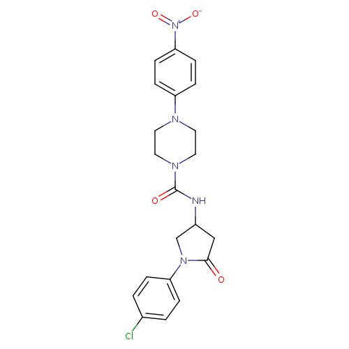 N-[1-(4-chlorophenyl)-5-oxopyrrolidin-3-yl]-4-(4-nitrophenyl)piperazine-1-carboxamide