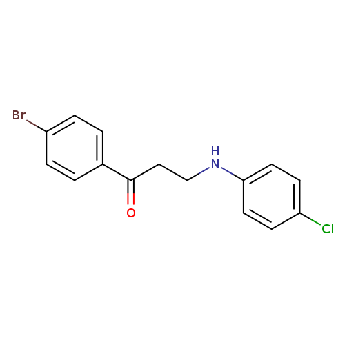 1-(4-bromophenyl)-3-[(4-chlorophenyl)amino]propan-1-one