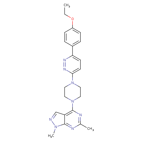 3-(4-{1,6-dimethyl-1H-pyrazolo[3,4-d]pyrimidin-4-yl}piperazin-1-yl)-6-(4-ethoxyphenyl)pyridazine