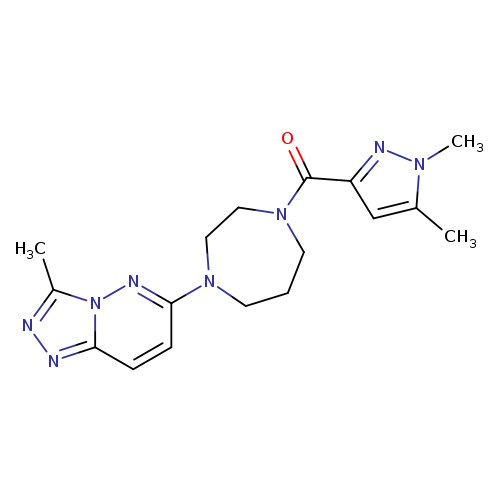 1-(1,5-dimethyl-1H-pyrazole-3-carbonyl)-4-{3-methyl-[1,2,4]triazolo[4,3-b]pyridazin-6-yl}-1,4-diazepane