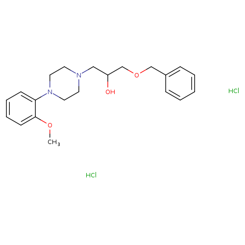 1-(benzyloxy)-3-[4-(2-methoxyphenyl)piperazin-1-yl]propan-2-ol dihydrochloride