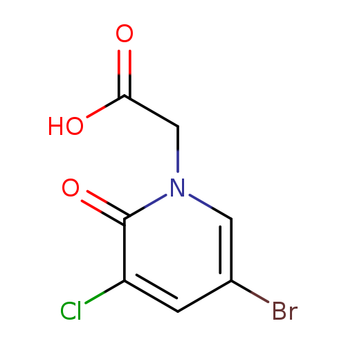 2-(5-bromo-3-chloro-2-oxo-1,2-dihydropyridin-1-yl)acetic acid