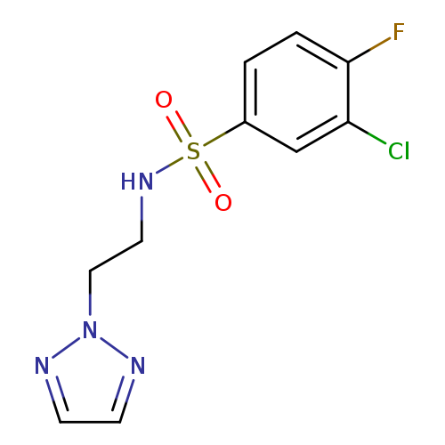 3-chloro-4-fluoro-N-[2-(2H-1,2,3-triazol-2-yl)ethyl]benzene-1-sulfonamide