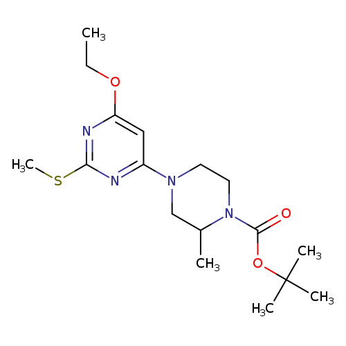 tert-Butyl 4-(6-ethoxy-2-(methylthio)pyrimidin-4-yl)-2-methylpiperazine-1-carboxylate