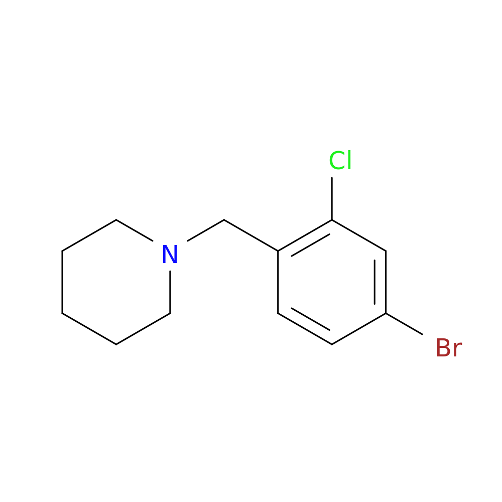 1-(4-Bromo-2-chlorophenyl)methyl
piperidine
