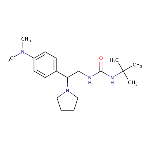3-tert-butyl-1-{2-[4-(dimethylamino)phenyl]-2-(pyrrolidin-1-yl)ethyl}urea