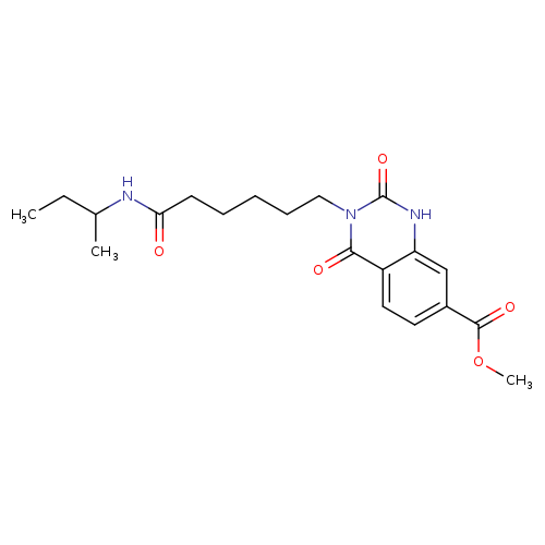 methyl 3-{5-[(butan-2-yl)carbamoyl]pentyl}-2,4-dioxo-1,2,3,4-tetrahydroquinazoline-7-carboxylate