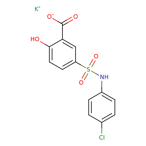 potassium 5-[(4-chlorophenyl)sulfamoyl]-2-hydroxybenzoate
