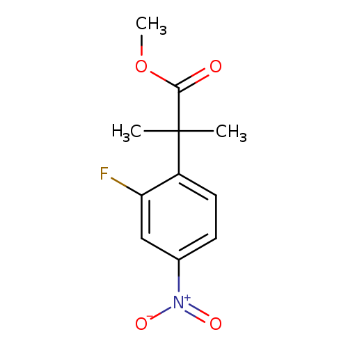 methyl 2-(2-fluoro-4-nitrophenyl)-2-methylpropanoate