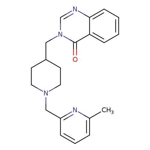 3-({1-[(6-methylpyridin-2-yl)methyl]piperidin-4-yl}methyl)-3,4-dihydroquinazolin-4-one