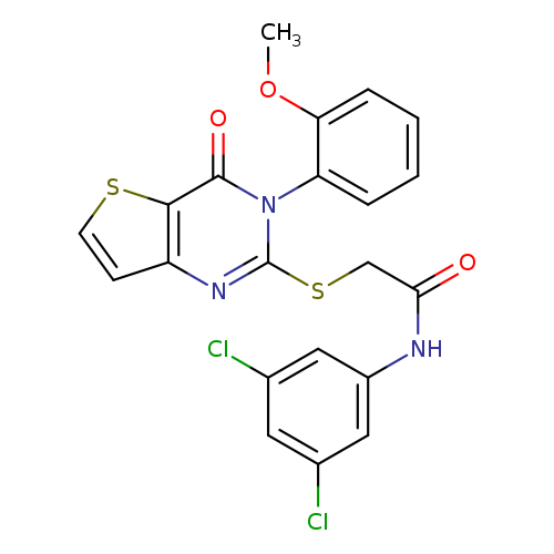 N-(3,5-dichlorophenyl)-2-{[3-(2-methoxyphenyl)-4-oxo-3H,4H-thieno[3,2-d]pyrimidin-2-yl]sulfanyl}acetamide