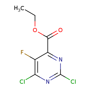4-Pyrimidinecarboxylic acid, 2,6-dichloro-5-fluoro-, ethyl ester